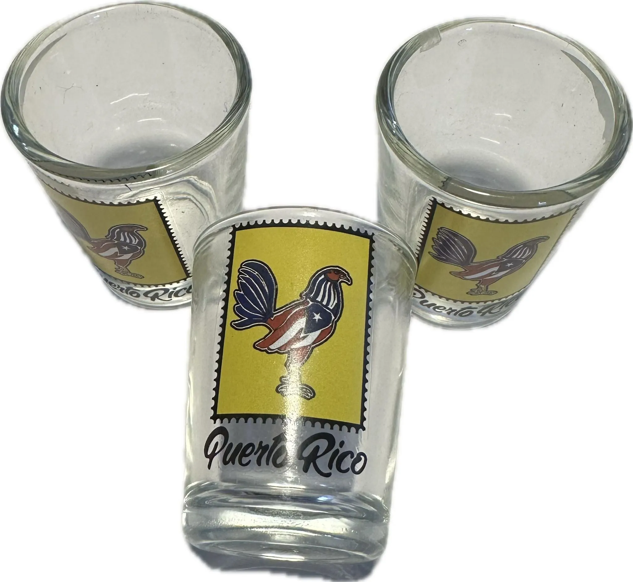 1 oz Puerto Rico Rooster Shot Glass