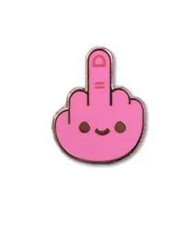 100% Soft - "Middle Finger Pin" Enamel Pin