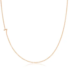 14K GOLD ASYMMETRICAL NUMBER NECKLACE - 7