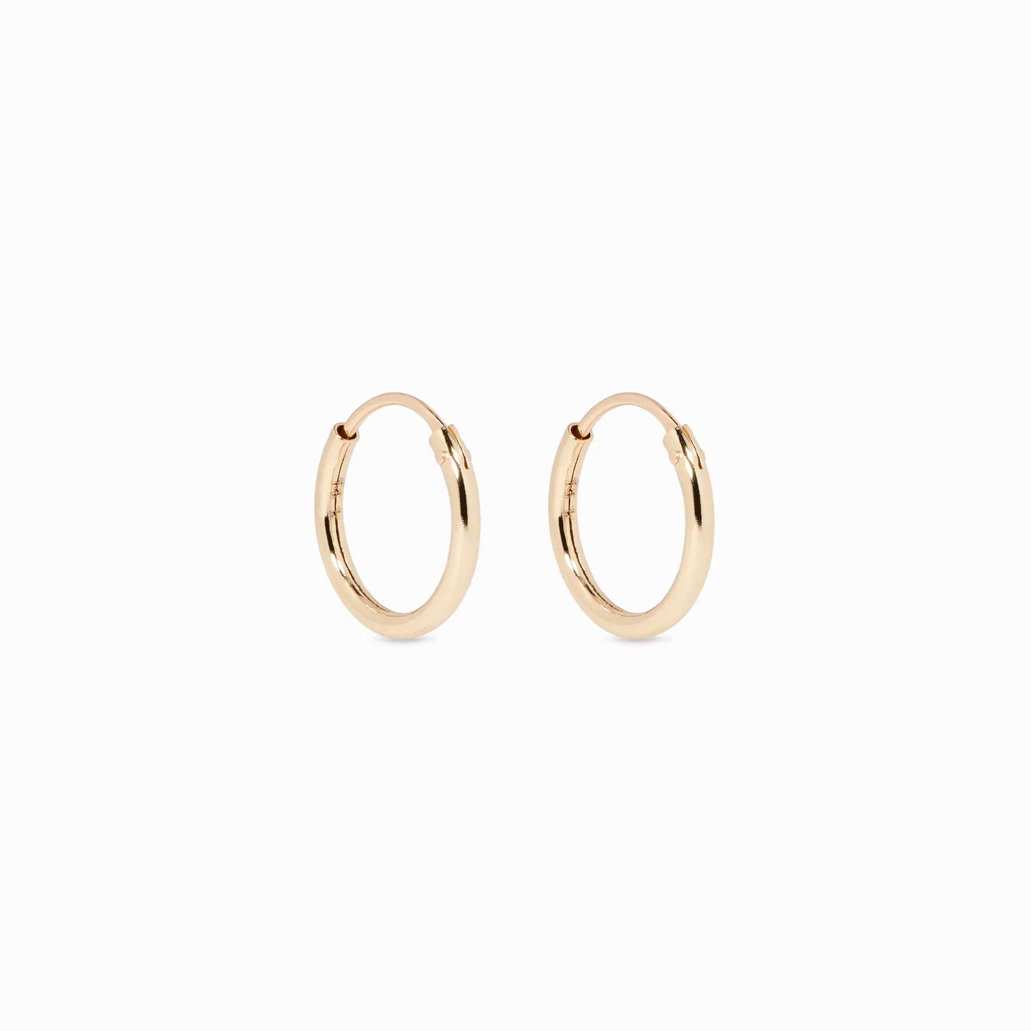 14k Gold Hoops 10mm - Sonia