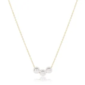 16" Necklace Gold - Joy Pearl