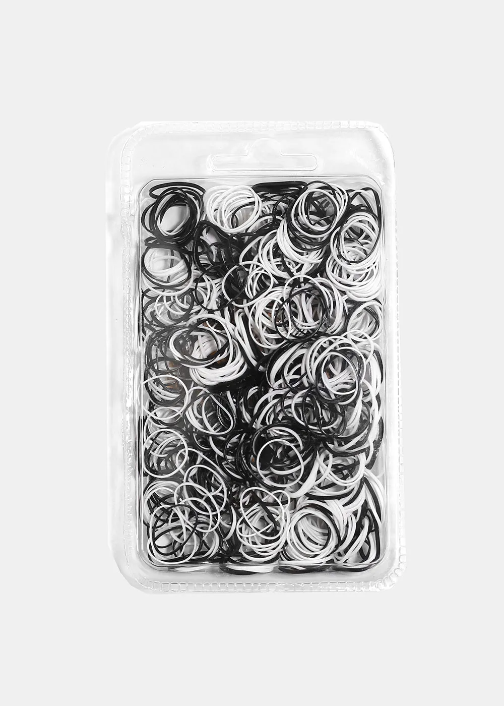 500-Piece Black/White Hair Elastics