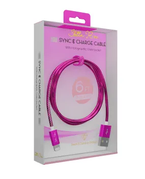 6Ft. Pink Lightning Sync & Charge Cable