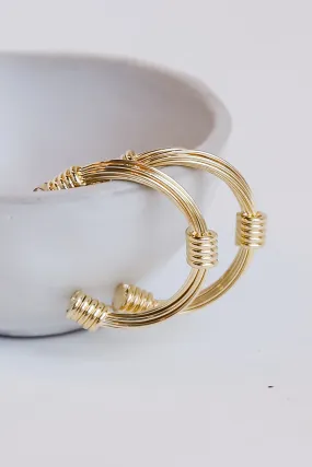 Alaya Gold Hoop Earrings