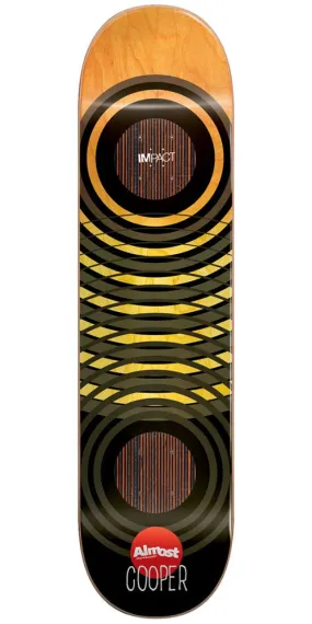 Almost Cooper Wilt OG Trans Rings Impact Skateboard Deck - Orange/Black - 8.25in