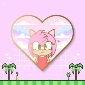 Amy Heart Enamel Pin