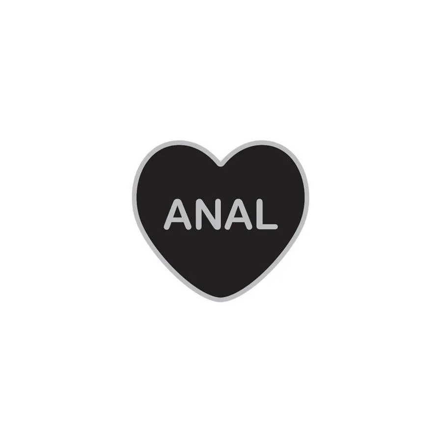 Anal Candy Heart Enamel Pin