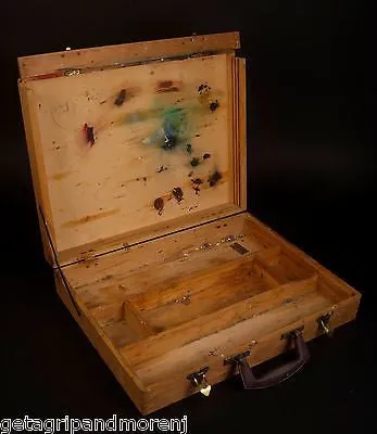 ARTISTS PAINT BOX w/ Pallet and Paints Vintage!