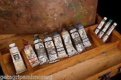 ARTISTS PAINT BOX w/ Pallet and Paints Vintage!