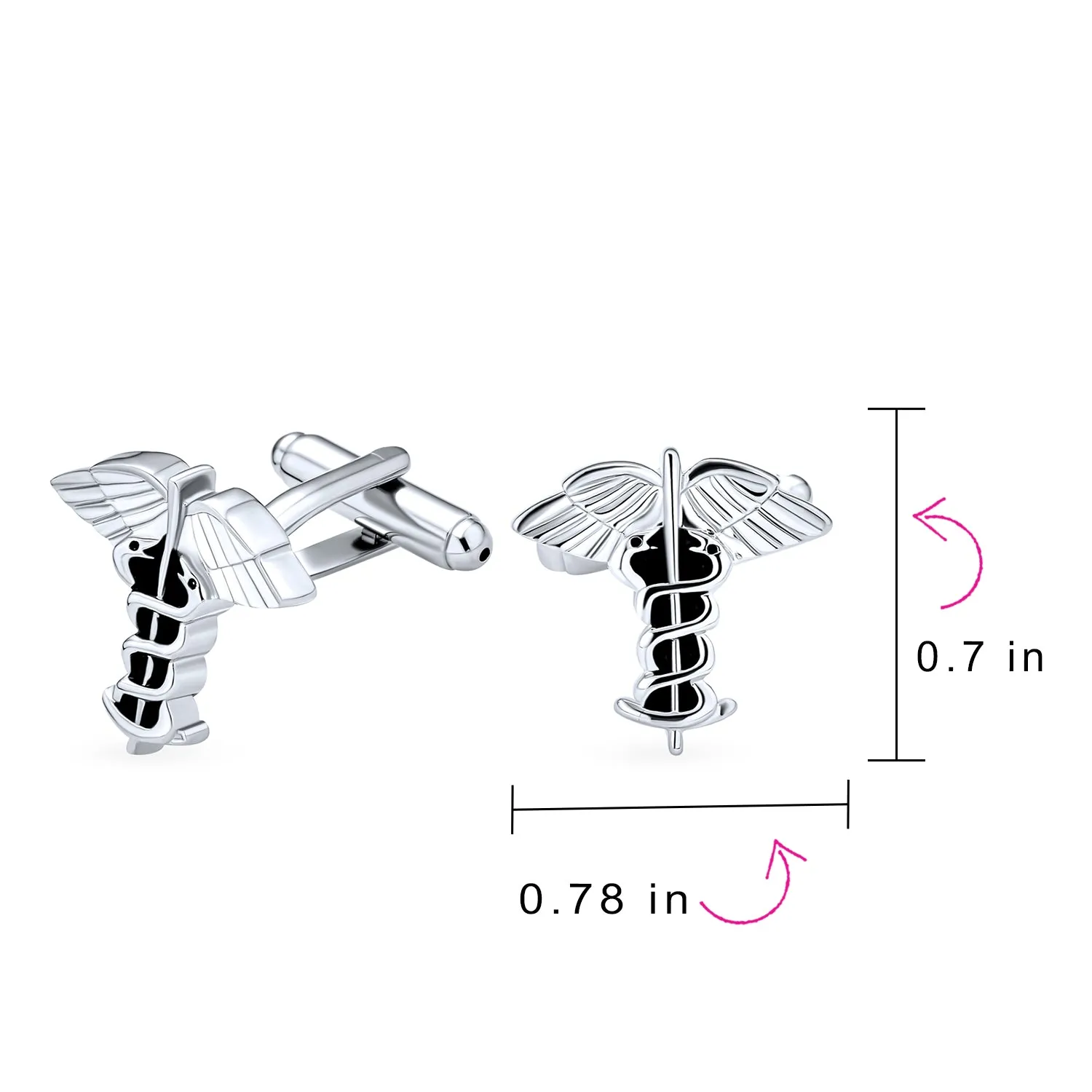 Attorney Judge Lawyer Scale of Justice Libra Cufflinks Stainless Steel