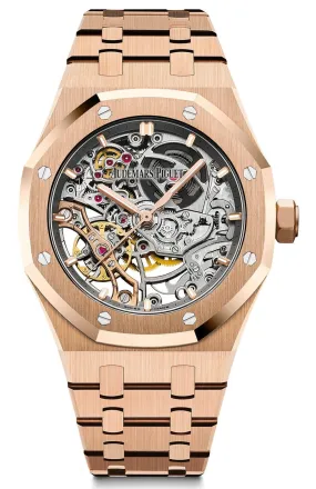 Audemars Piguet Royal Oak - 37mm Skeleton Rose Gold - Double Balance Wheel Openworked (Ref# 15467OR.OO.1256OR.01)