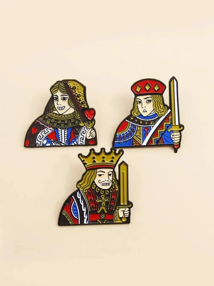 Baadshah And Begum Pins (Set Of 2)