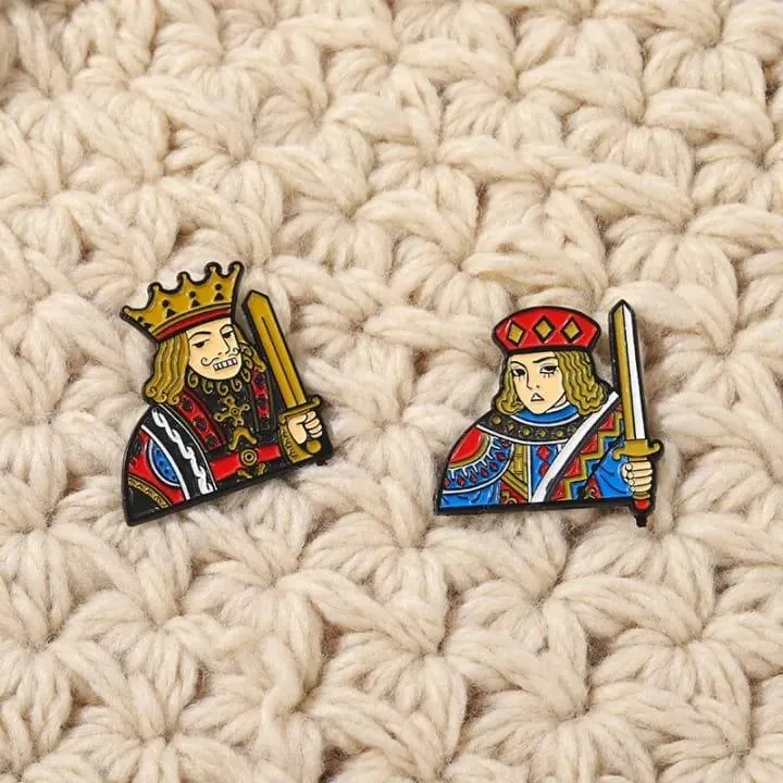 Baadshah And Begum Pins (Set Of 2)