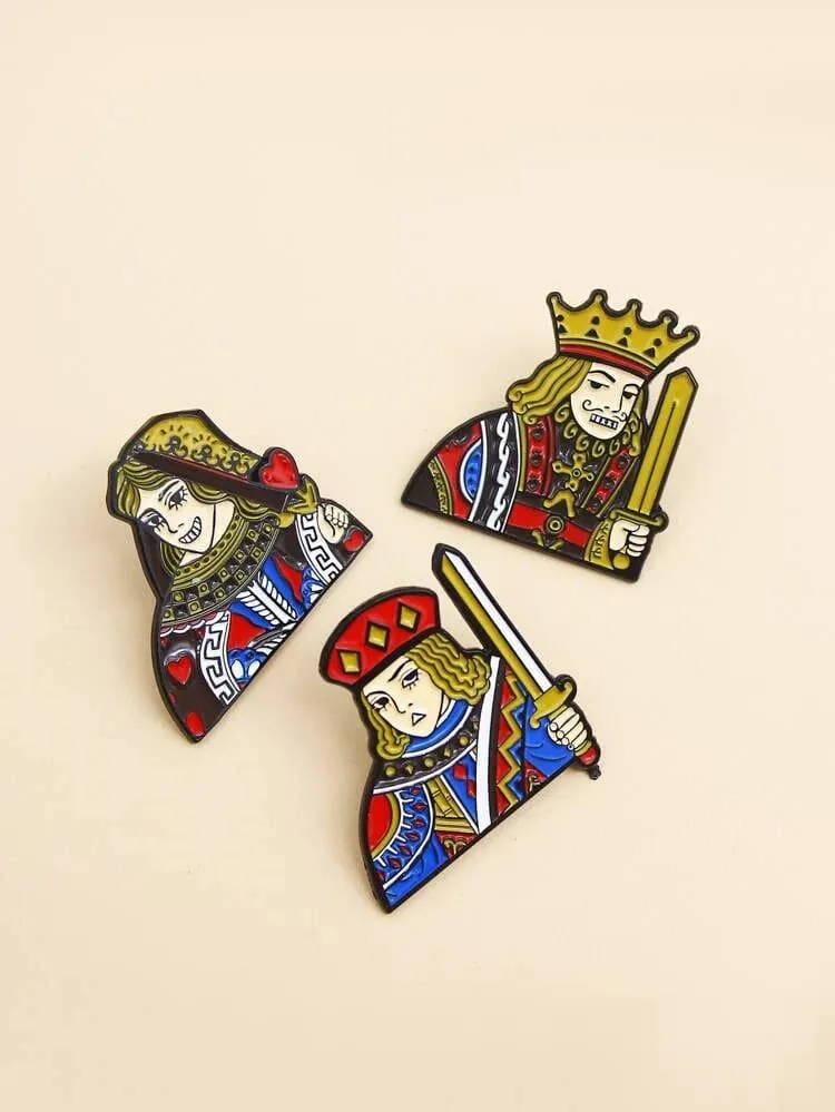 Baadshah And Begum Pins (Set Of 2)