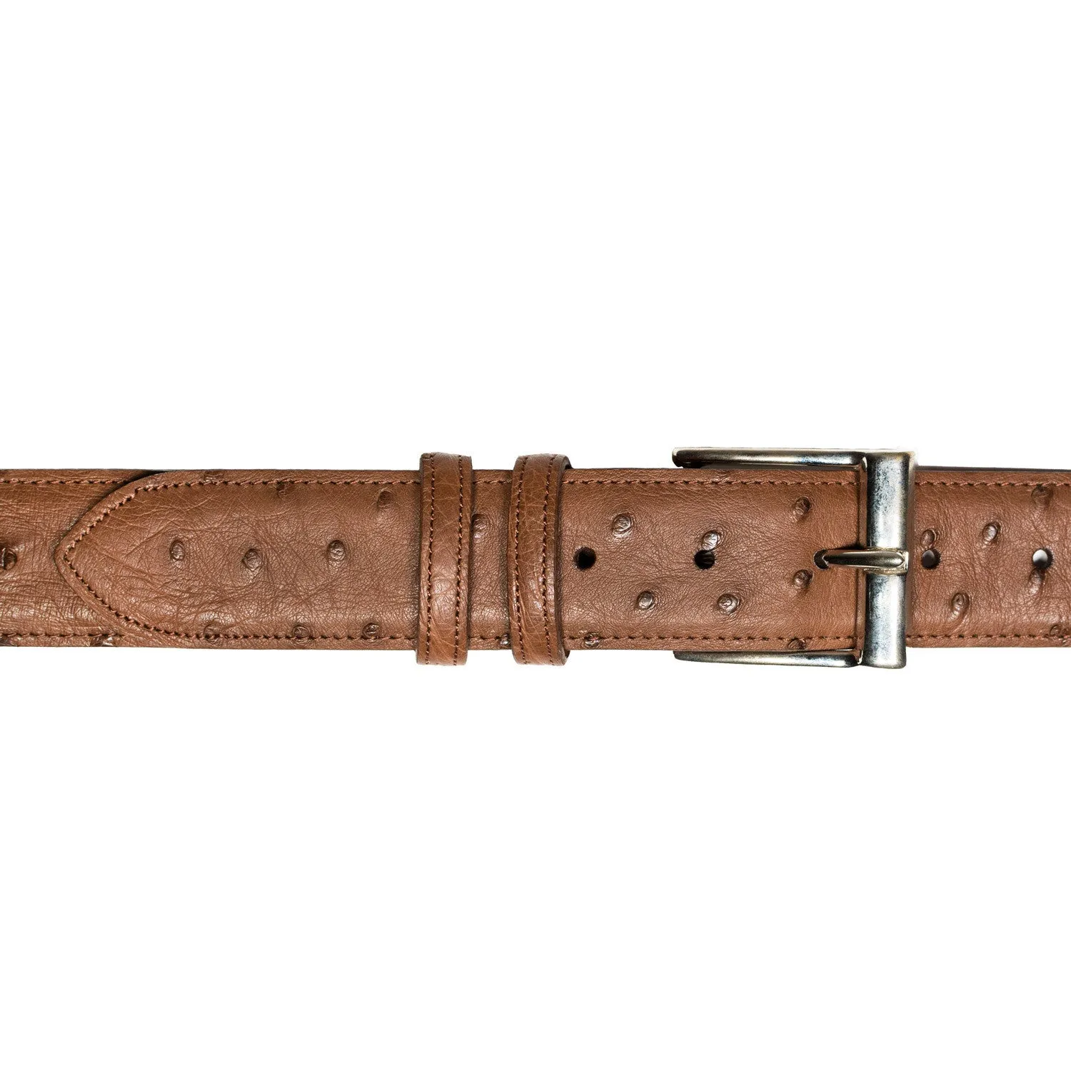 Belt in Brown Ostrich