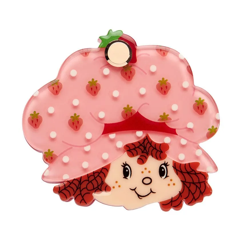 Big Adorable Strawberry Smile Mirror Compact