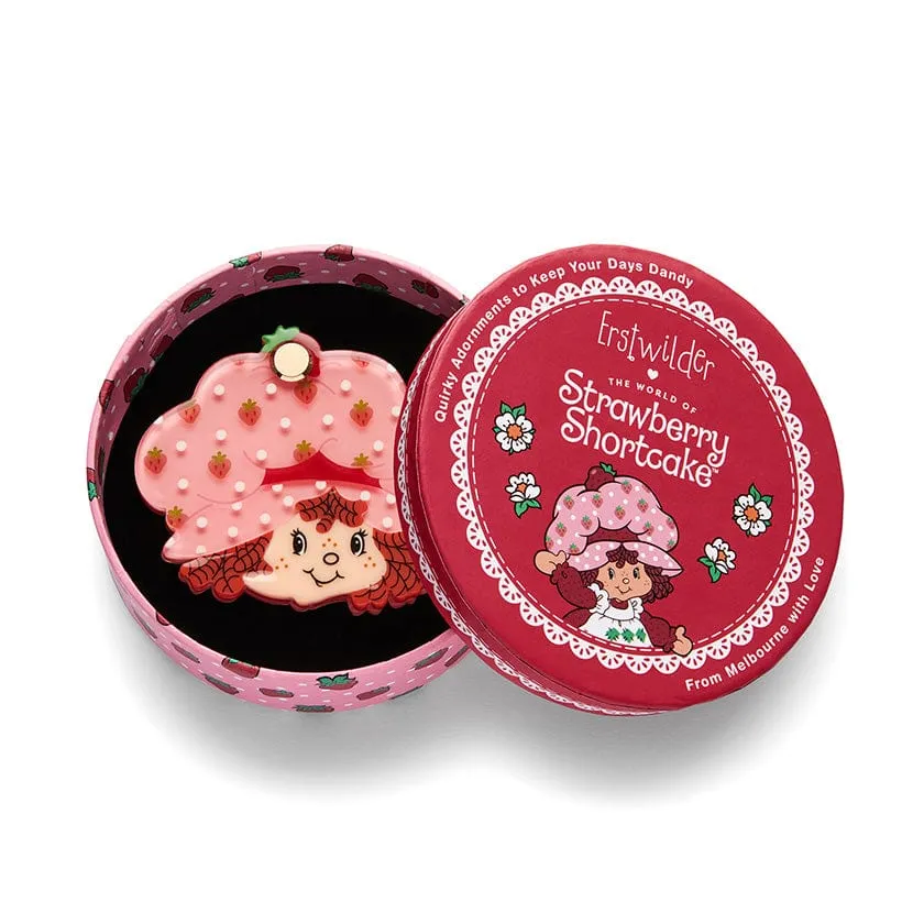 Big Adorable Strawberry Smile Mirror Compact