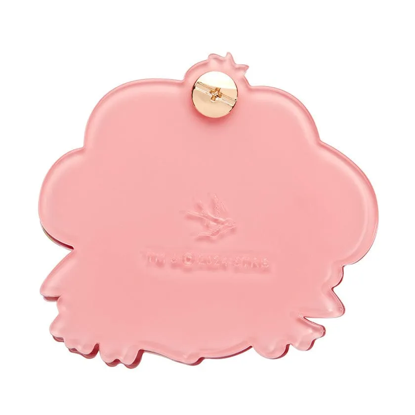 Big Adorable Strawberry Smile Mirror Compact