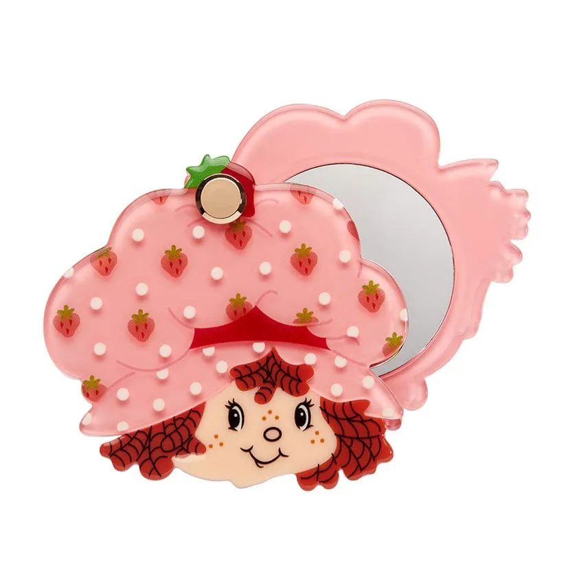 Big Adorable Strawberry Smile Mirror Compact