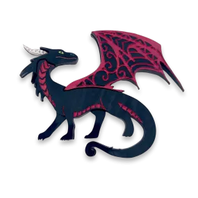 Black Dragon - Brooch