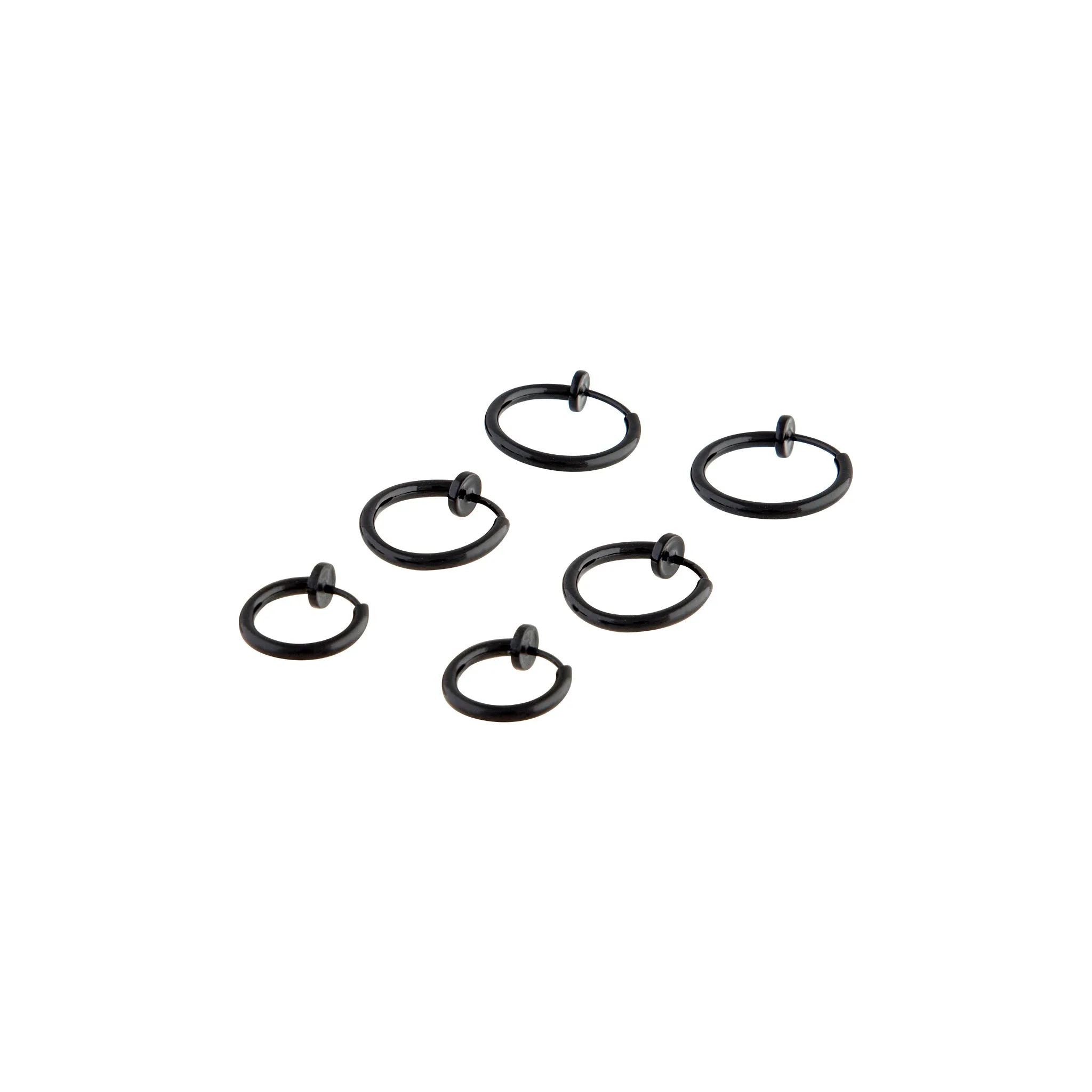 Black Faux Body Rings 7-Pack