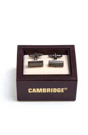 Black Textured Cufflinks