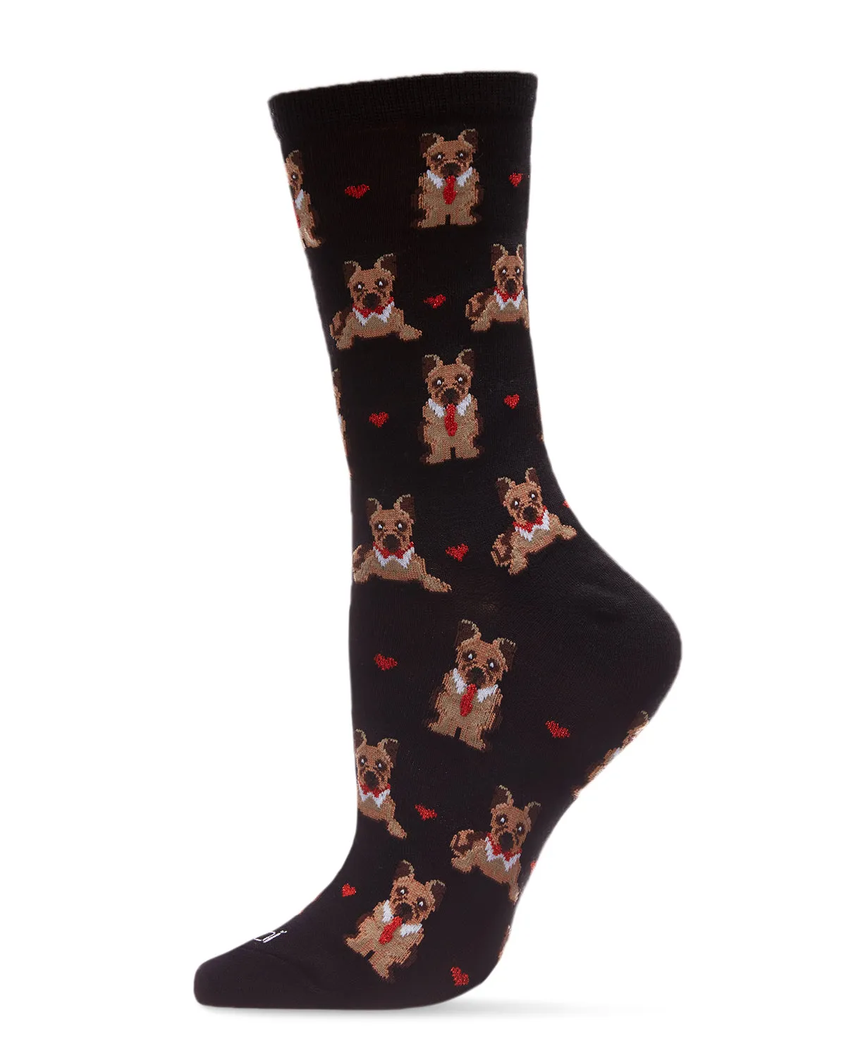 Bowtie Dog Bamboo Blend Crew Socks