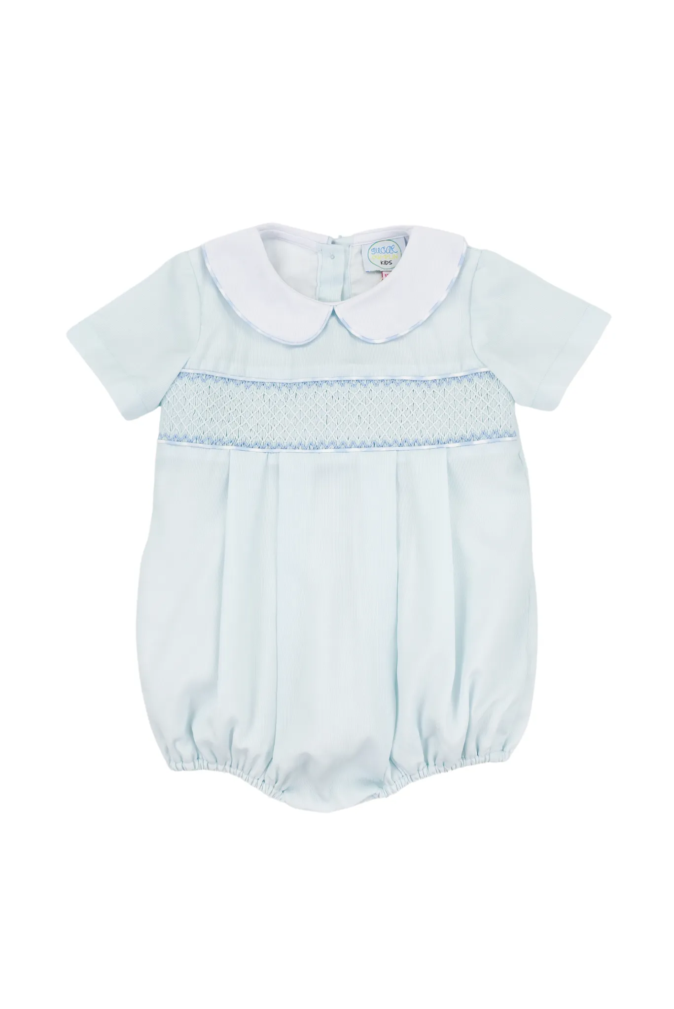 Boys Smocked Mint Bubble