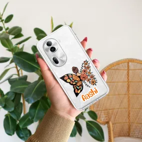 Butterfly  Customize Transparent Silicon Case For Oppo