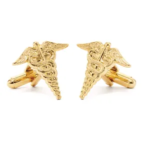 Caduceus Cuff Links