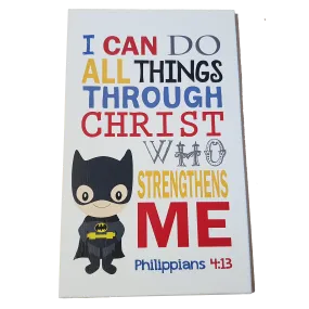 C&F Wooden Batman Quote Plaque