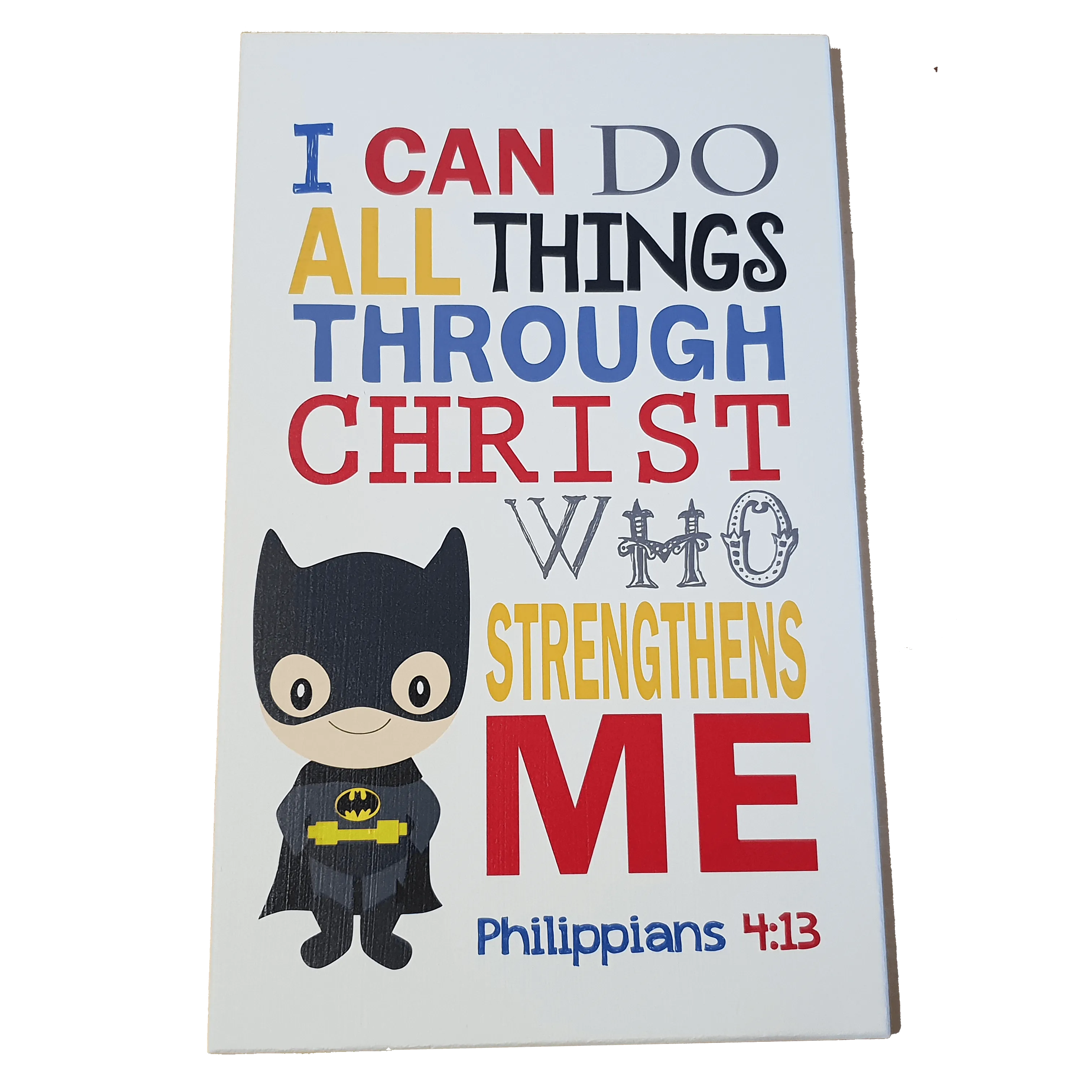 C&F Wooden Batman Quote Plaque