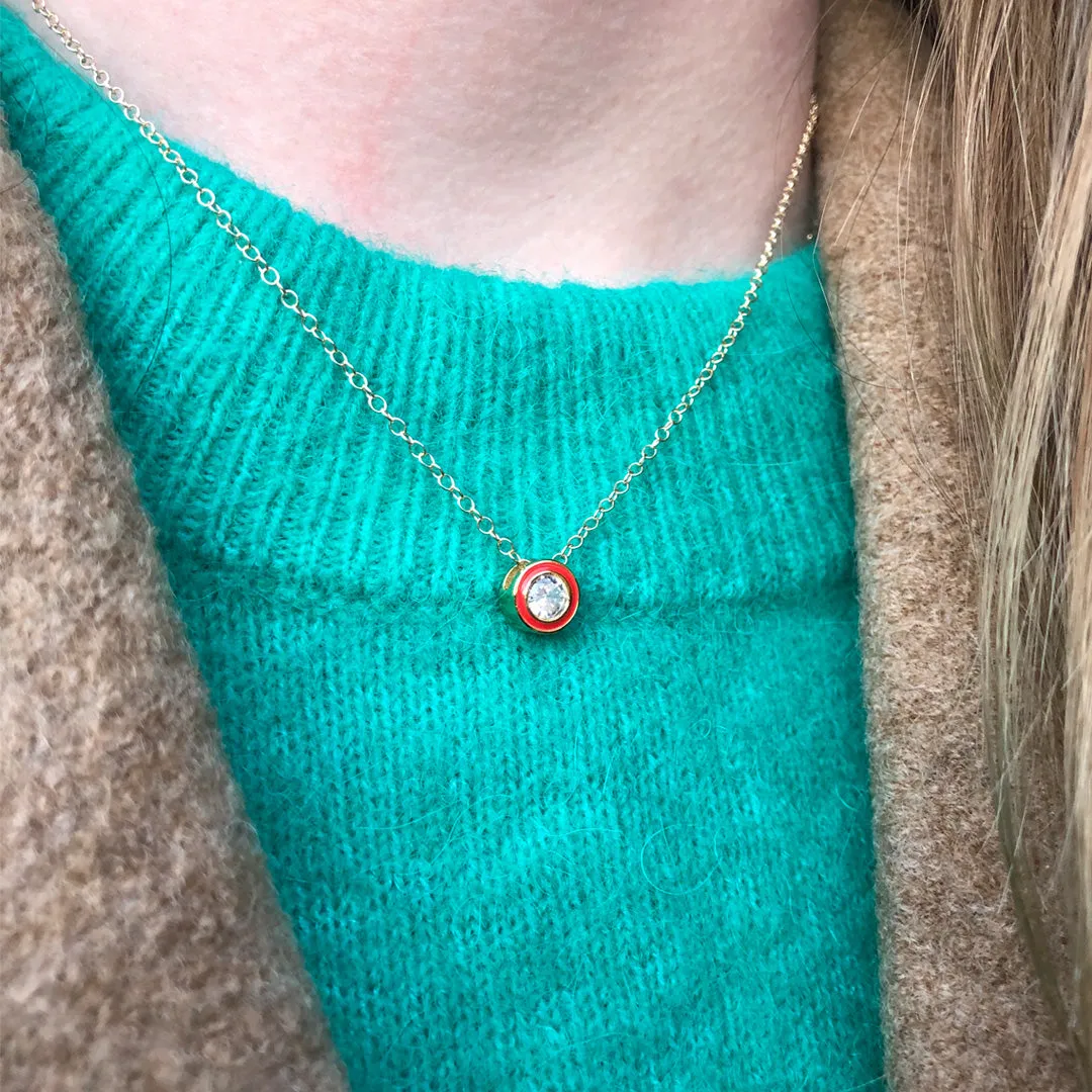 Candy Bezel Necklace