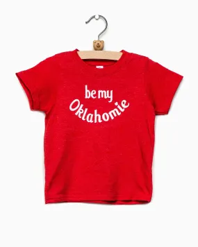 Children's Be My Oklahomie Red Tee with White Letters