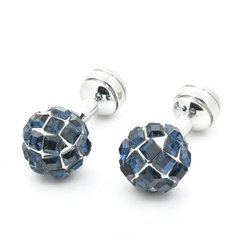 Chokore Crystal Ball Cufflinks (Blue)