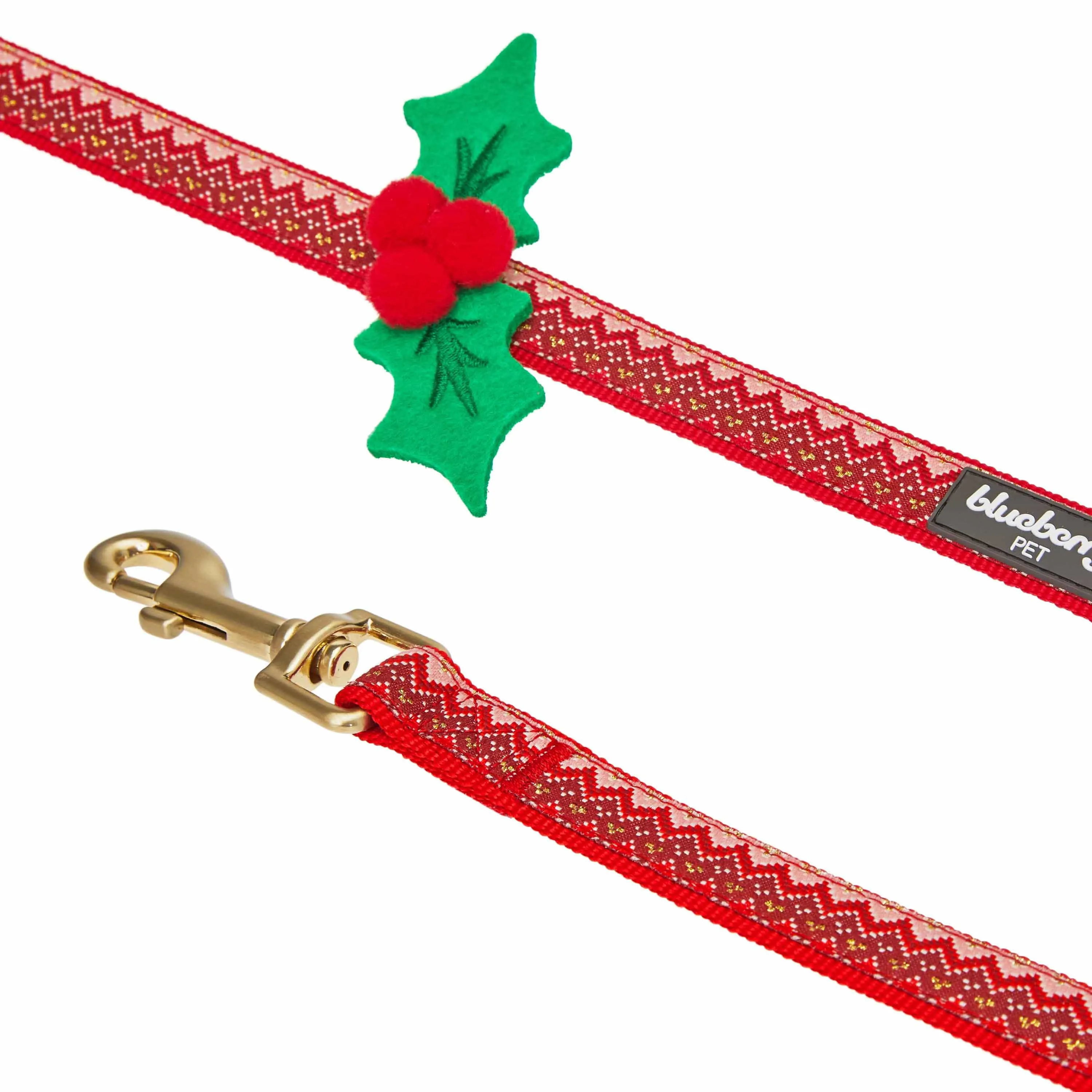 Christmas Zigzag Chevron Dog Leash