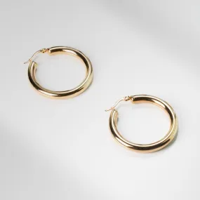 Claressa Earrings - Medium :: Gold