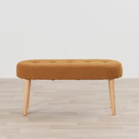 Claudia Bench Seat - Caramel