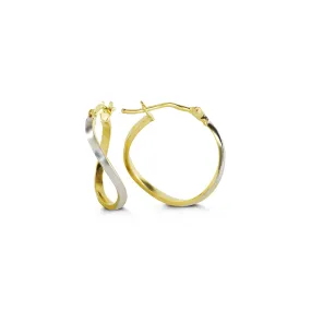 Criss-Cross Mini Hoop Earring