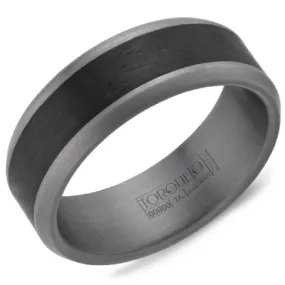 Crown Ring Torque - Tantalum Men's Wedding Band TA-019-75M