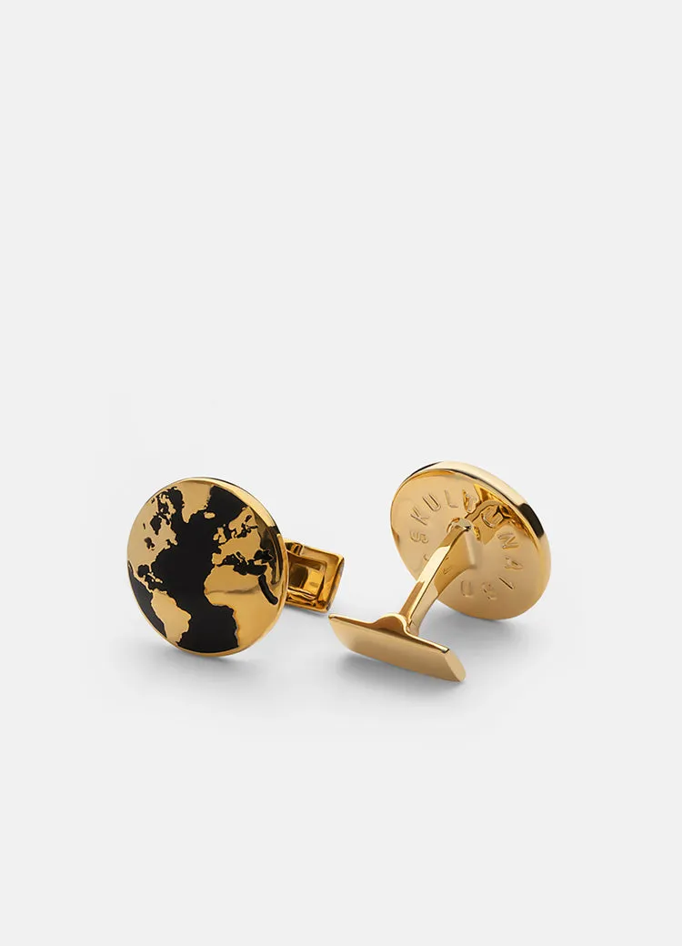 Cufflinks | The World | Gold