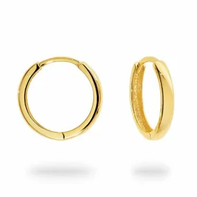 Duo Solid 9ct Yellow Gold Hoops (16mm)