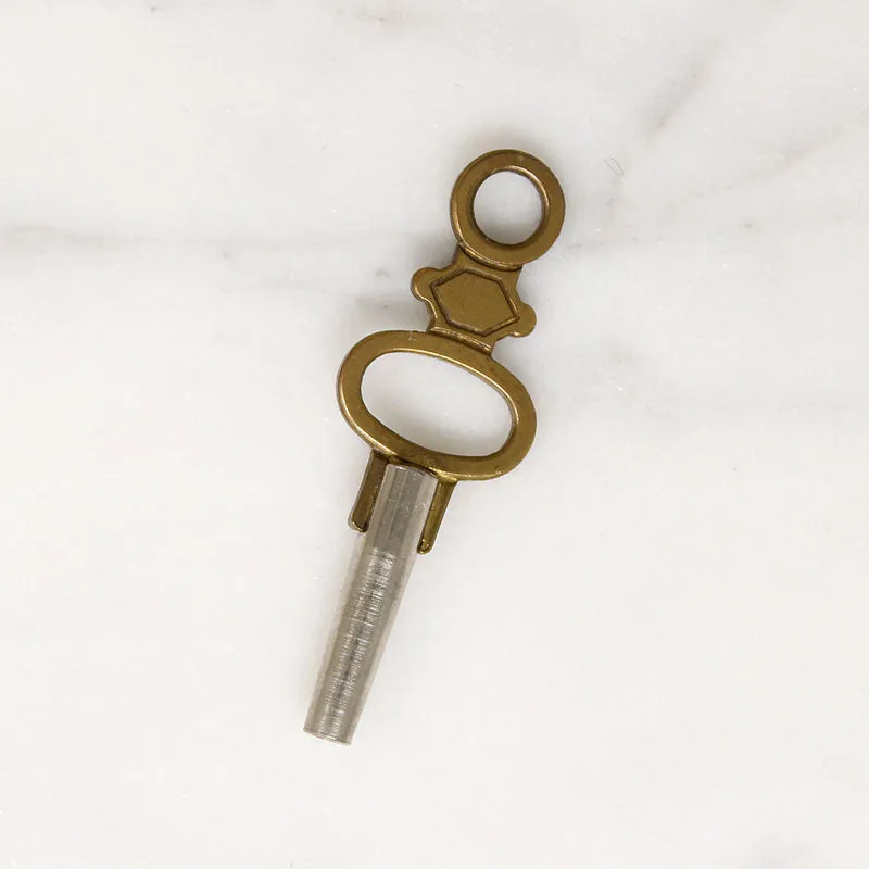 Early Victorian "5" Brass & Steel Watch Key