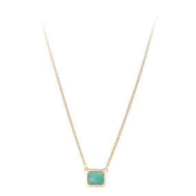 EMERALD DECO NECKLACE