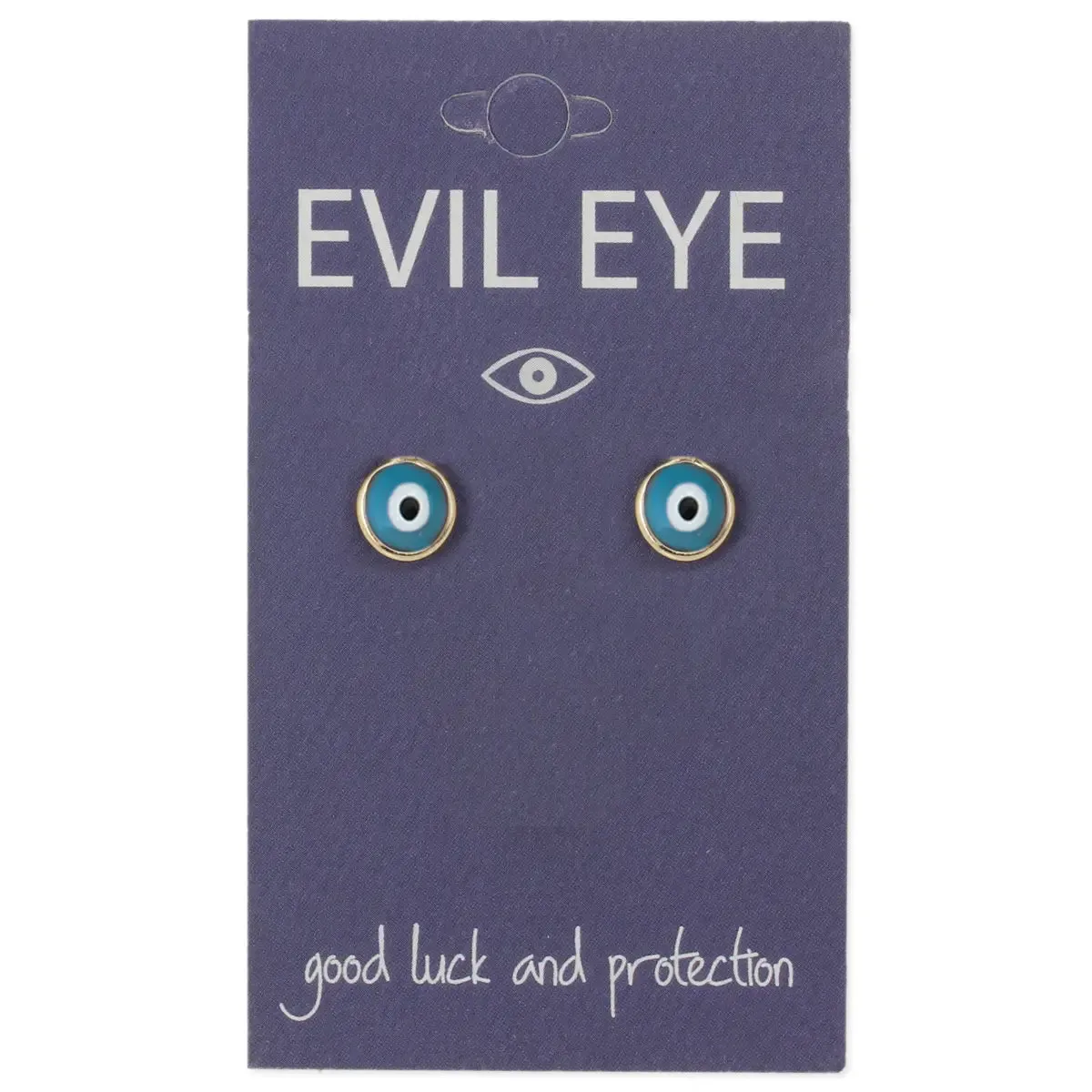 Evil Eye Post Earrings {MULTIPLE COLORS}