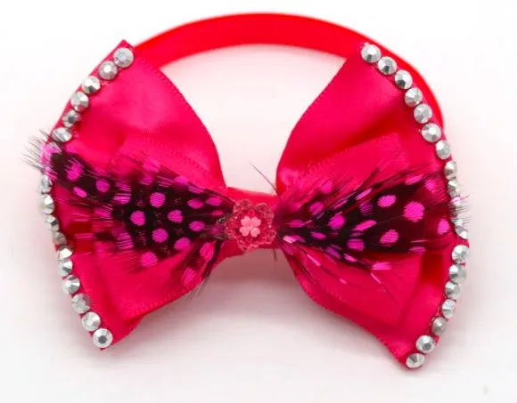 Feather & Rhinestone Bowties