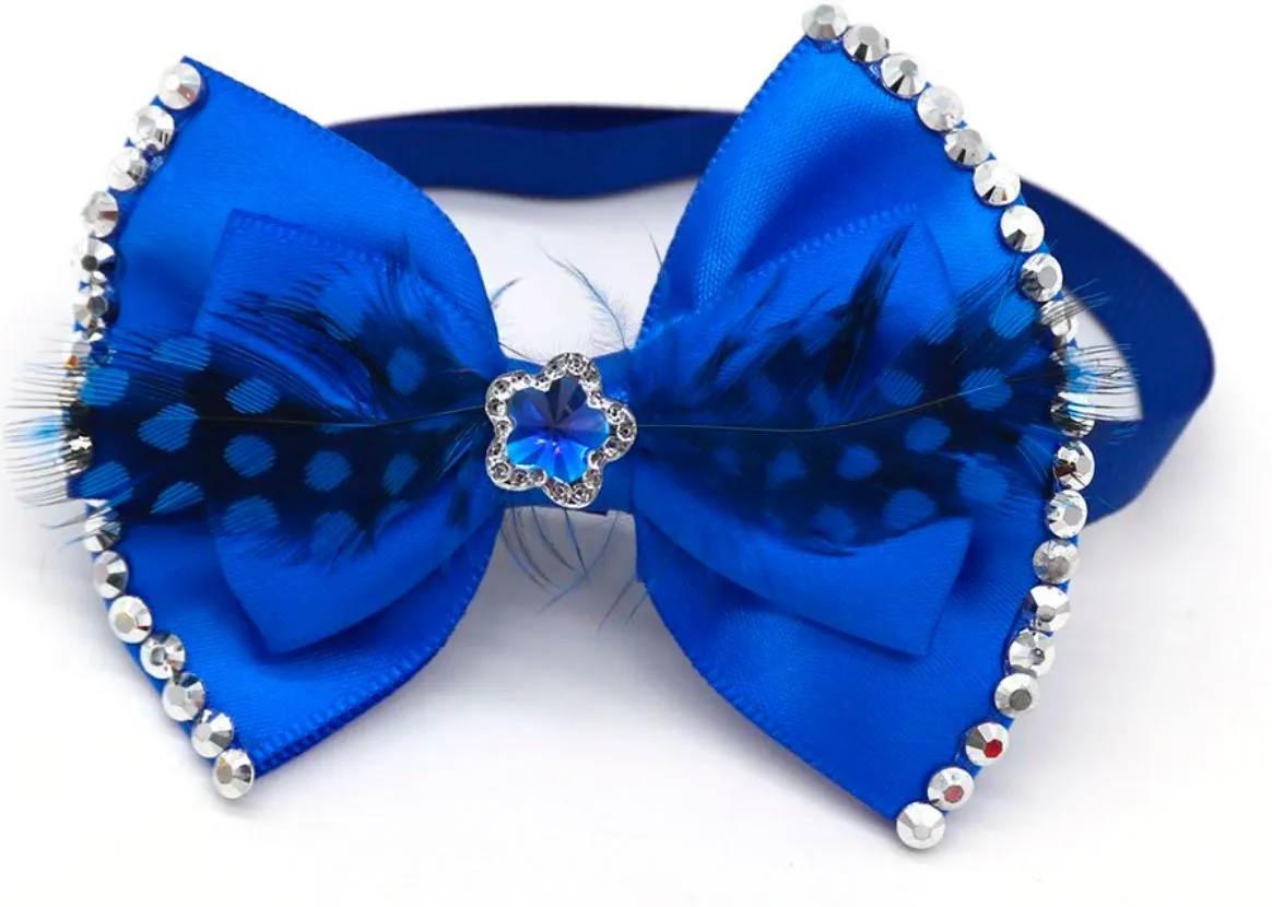 Feather & Rhinestone Bowties