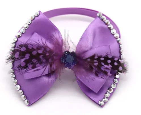 Feather & Rhinestone Bowties