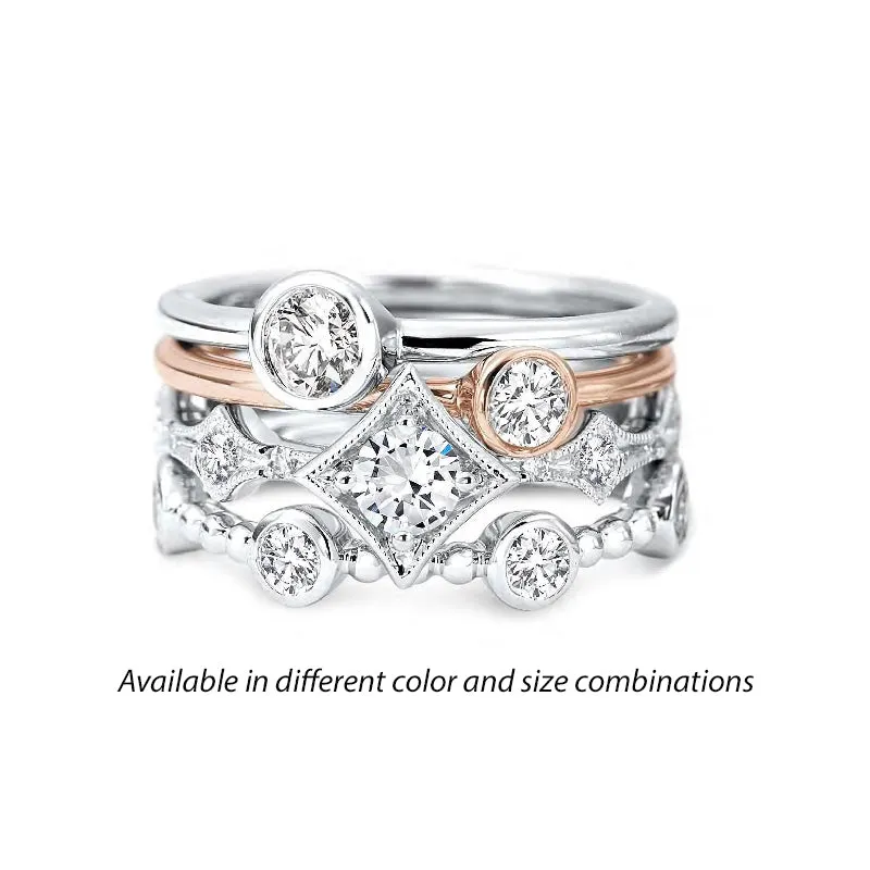 Forevermark Tribute™ Diamond 4 Stack Band Set