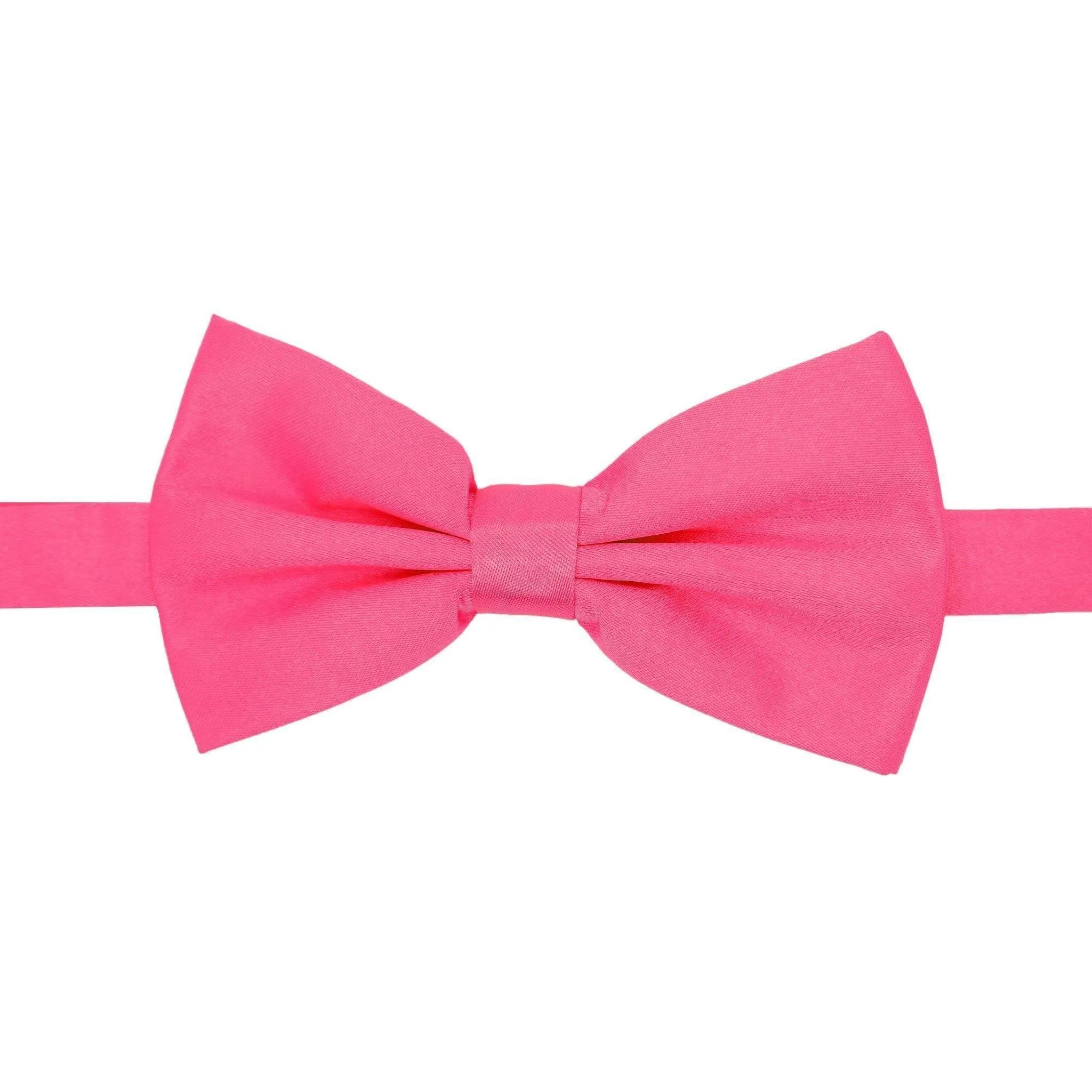 Gia Fuchsia Satin Adjustable Bowtie